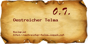 Oestreicher Telma névjegykártya